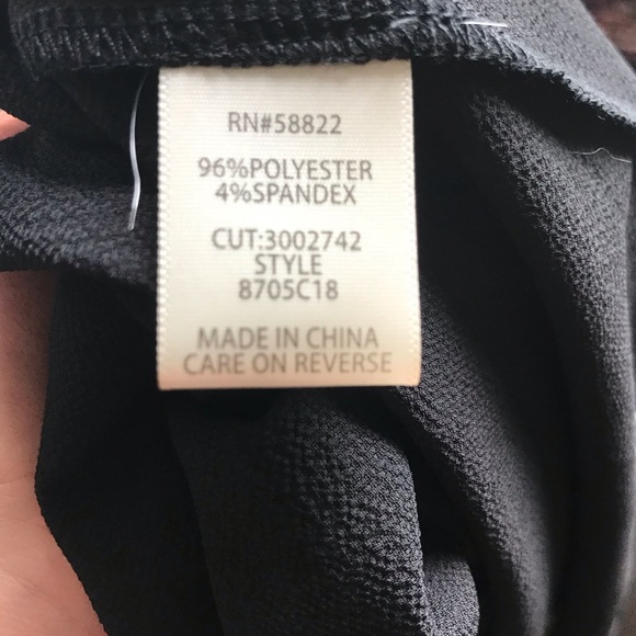 NWT Black front tie flowy Max Studio skirt - Picture 6 of 7